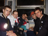 В электричке: Алёша(Одесса), Ольга(Питер),Коля(Одесса), Серёжа(Воробей), Николай(Azougue)